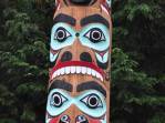 Totem Tinglit em Ketchikan, no sudeste do Alaska